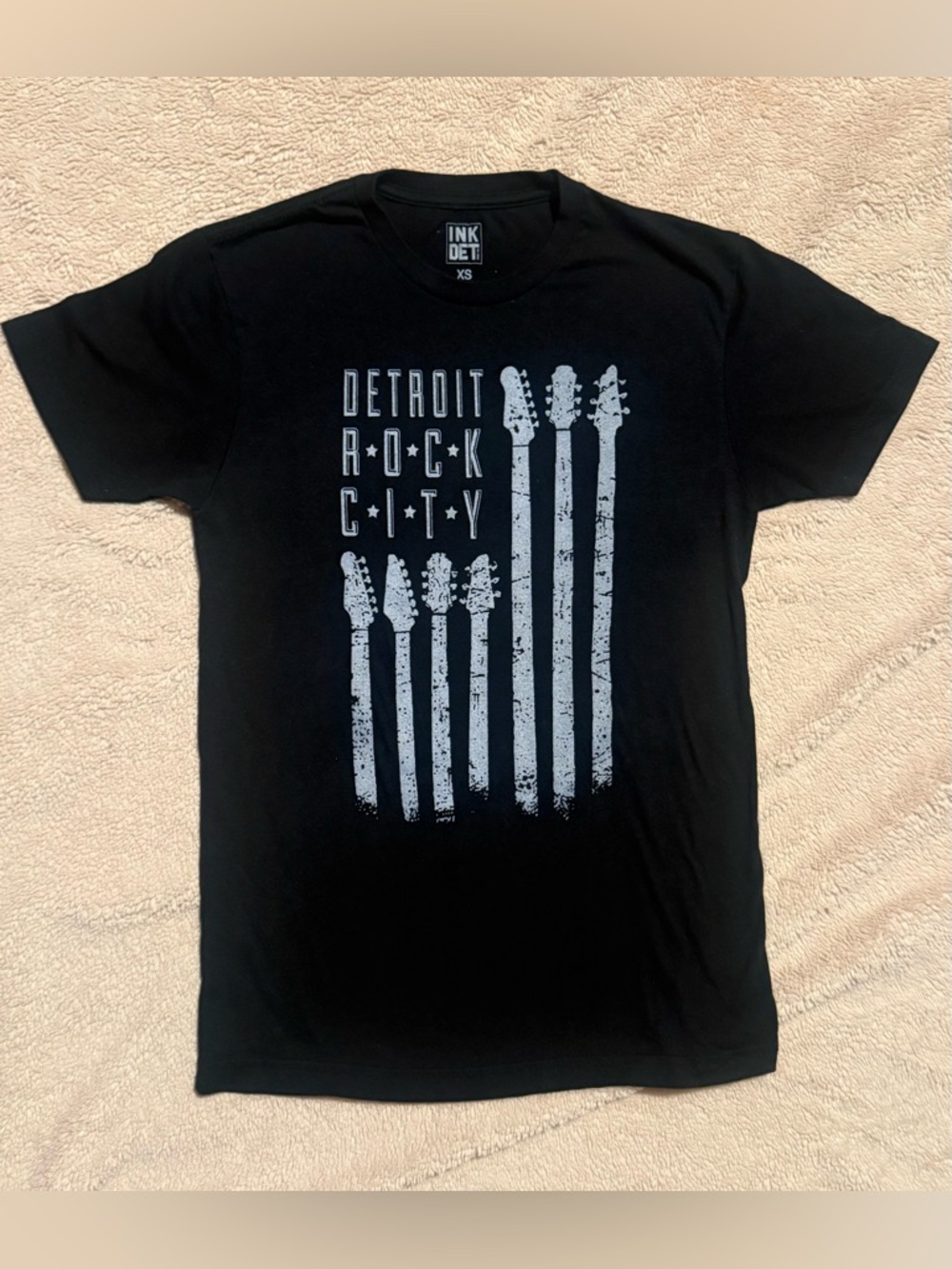 Unisex Ink Det Black 'Detroit Rock City' Graphic T-Shirt - XS